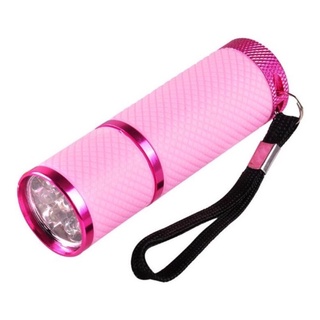 Lanterna Para Unha 9 Emborrachada Led Uv Luz Ultra Violeta Seca Gel Esmalte
