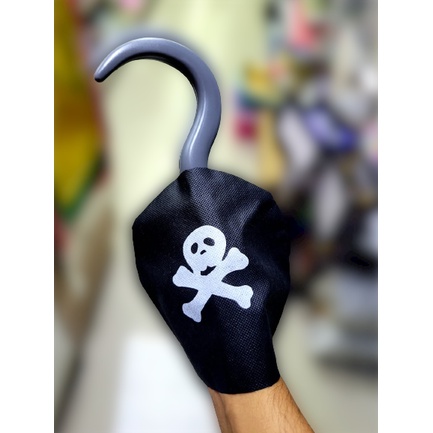 Gancho Pirata Mão Capitão Fantasia Halloween Carnaval Cosplay ( Infantil ;Adulto)