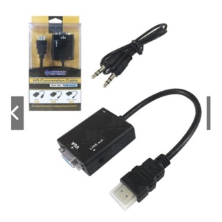 1 Adaptador Conversor Hdmi Para Vga Com Saída P2 De Áudio