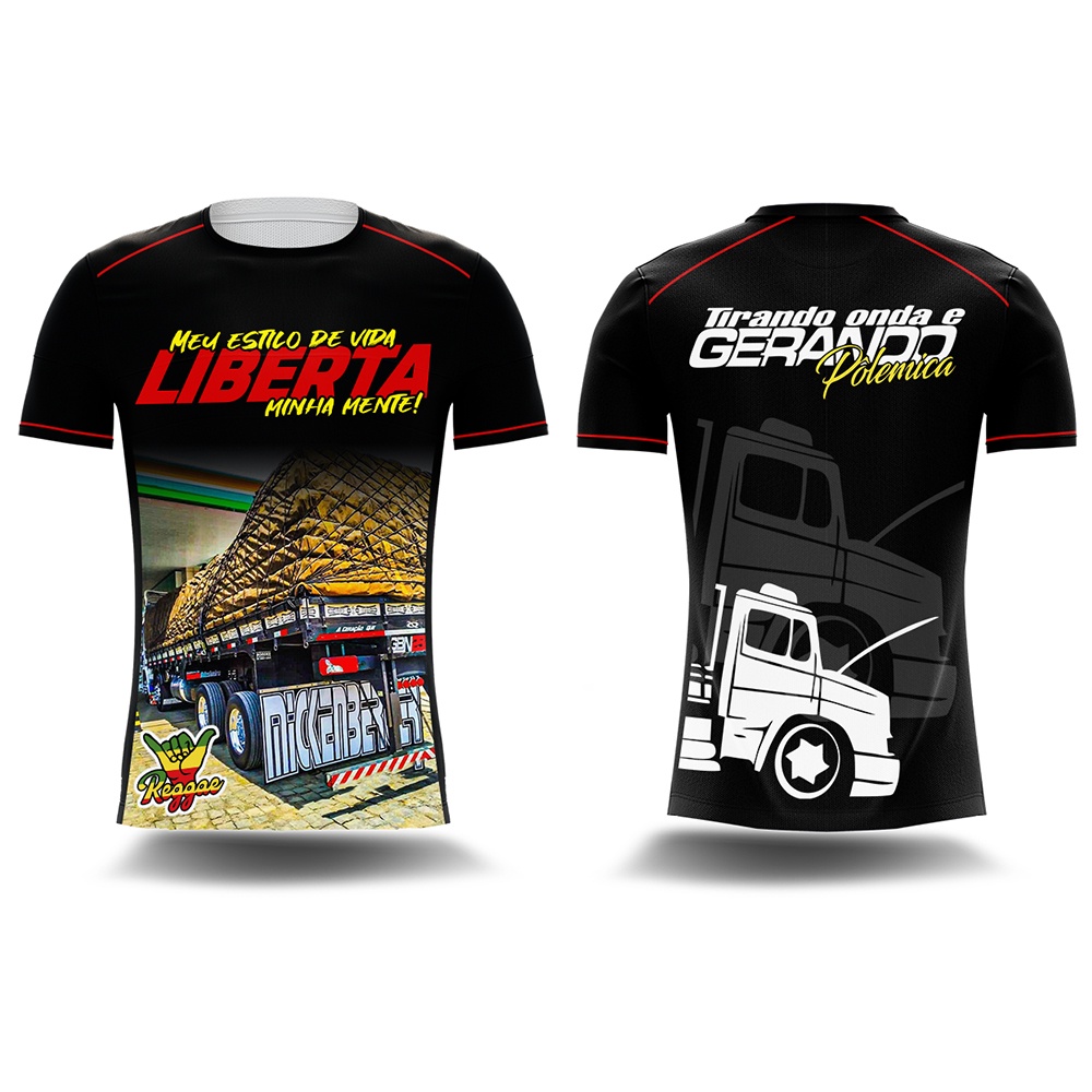 Camisa Camiseta Caminhoneiro Caminhão Meu Estilo de Vida Liberta Minha Mente