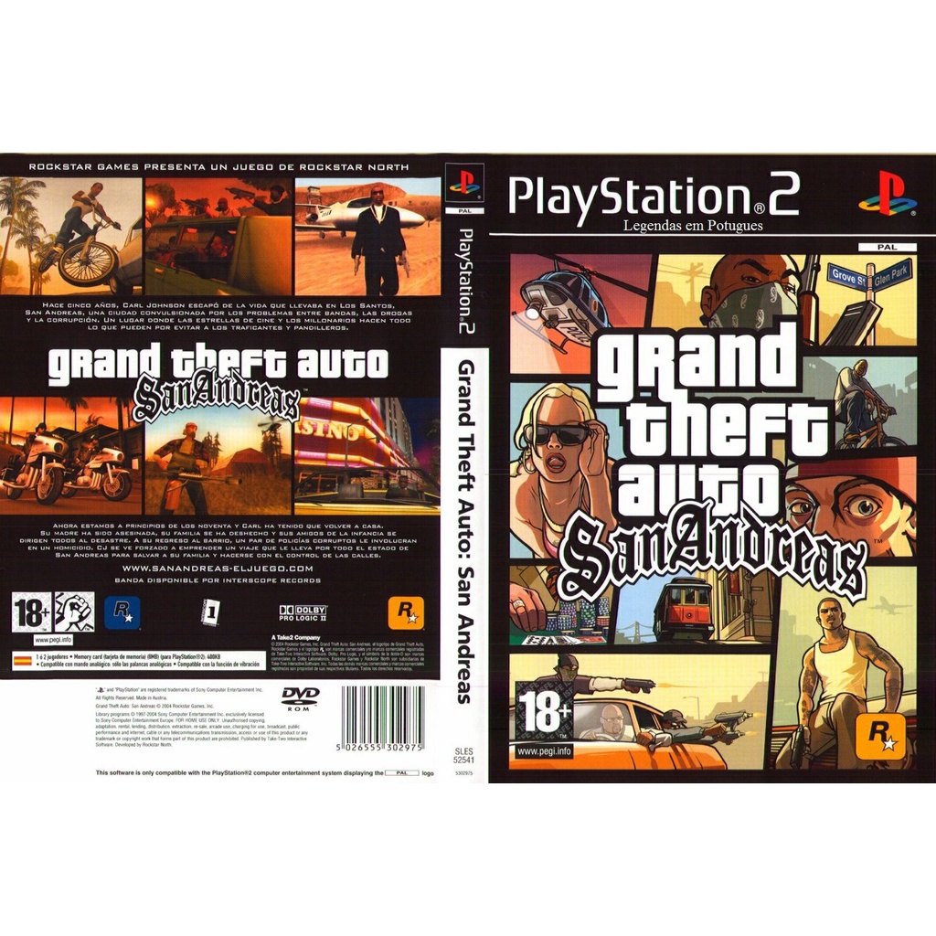 PS2 - Grand Theft Auto: San Andreas em Promoção na Americanas