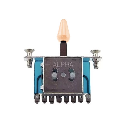 Chave Seletora 3 Posições Alpha Guitarra Telecaster Stratocaster Knob Creme