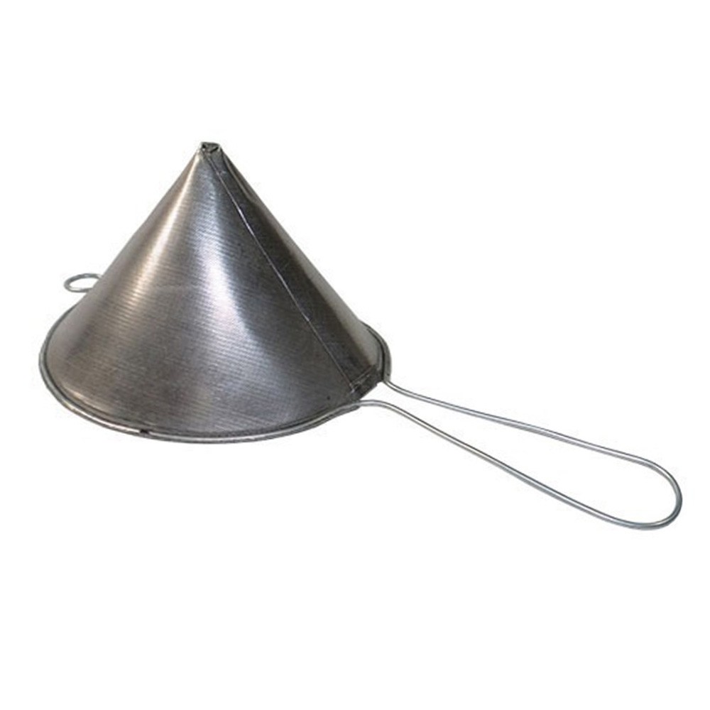 Peneira Cônica Inox 20 x 18 Edelcio - Chinoy Para Coar Óleo e outros
