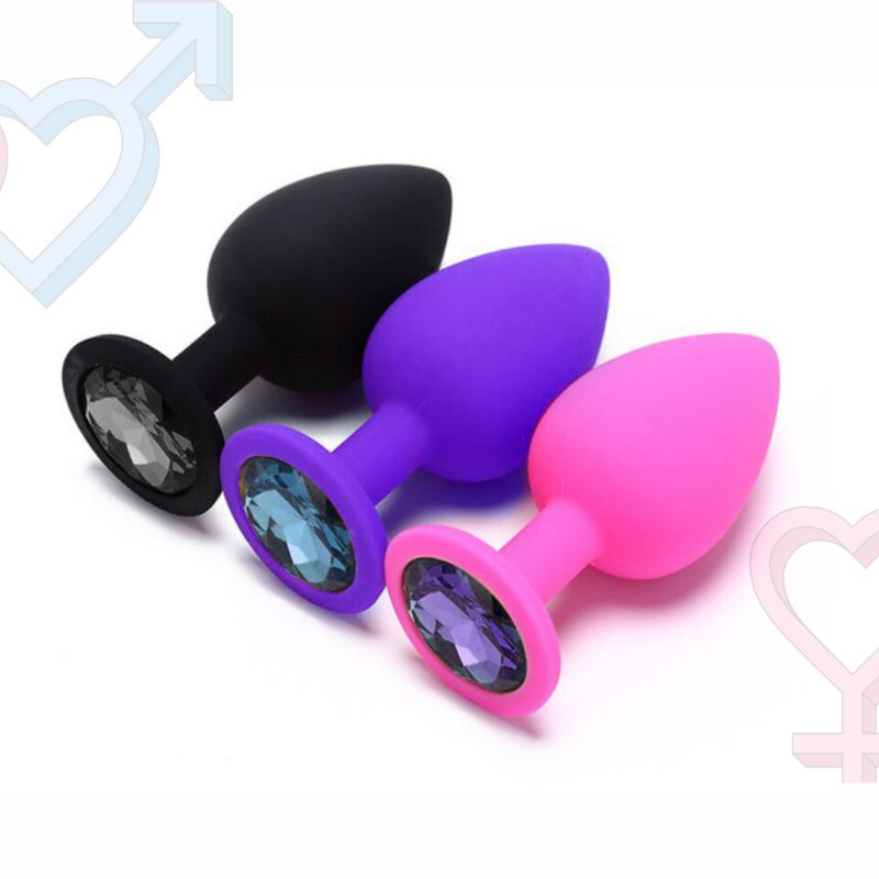 plug anal iniciante Plug Anal Tamanho P Pequeno M Medio G Grande Sexo Anal Iniciante Em Metal  Com Joia ENVIO IMEDIATO main image 0