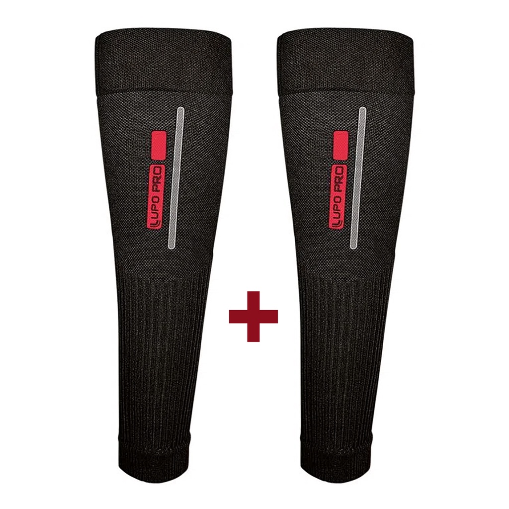 Canelito Lupo Panturrilha Alta Compressão Emana Unisex 15001-001 Corrida Original Triatlon Suporte Panturrilha Esporte Alta Performance Preto
