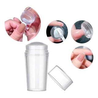 Kit Carimbo De Unha Para Francesinha De Silicone + Raspador