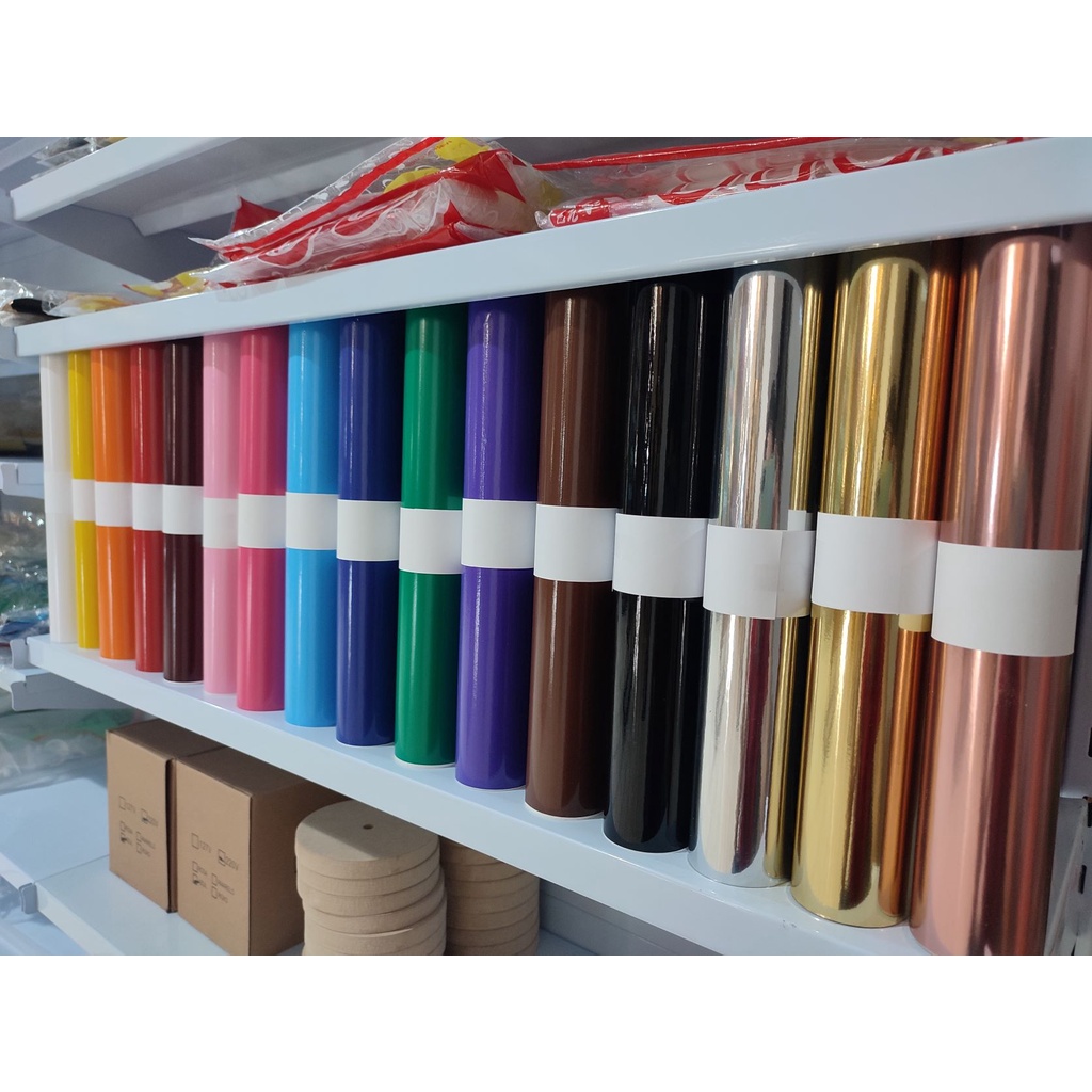 Vinil Adesivo para recorte Ploter Silhouette Cricut 1m x 30cm Varias Cores
