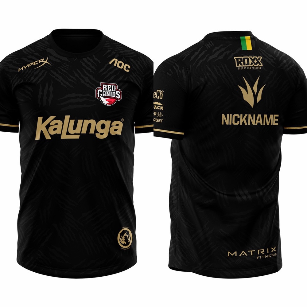 Uniforme - RED Canids Worlds 2021 - Black Free nickname