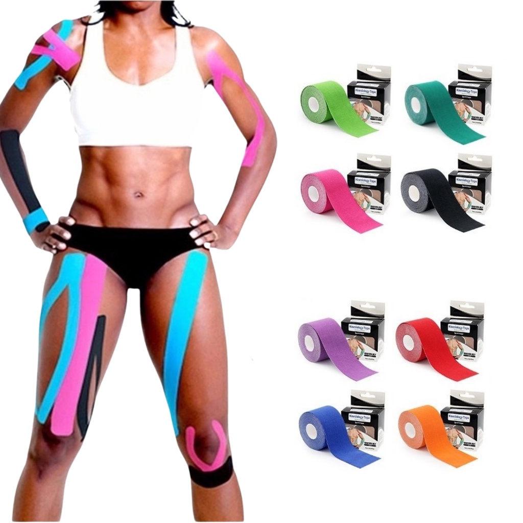 Fita Kinesio Tape Bandagem Funcional Elástica Adesiva Sports