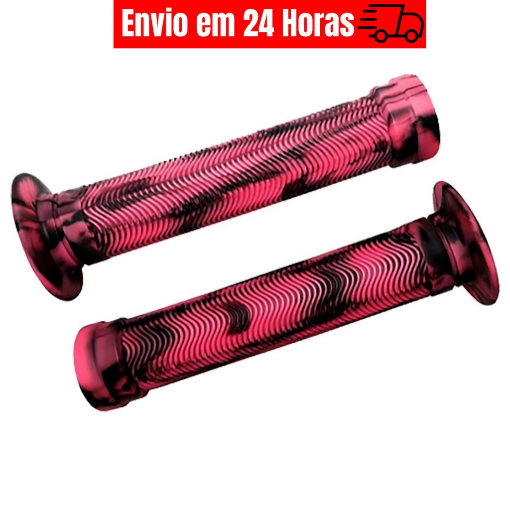 Manopla Punho GIOS Gi-075H 150mm Flange Bmx Wheeling Rosa Camuflada