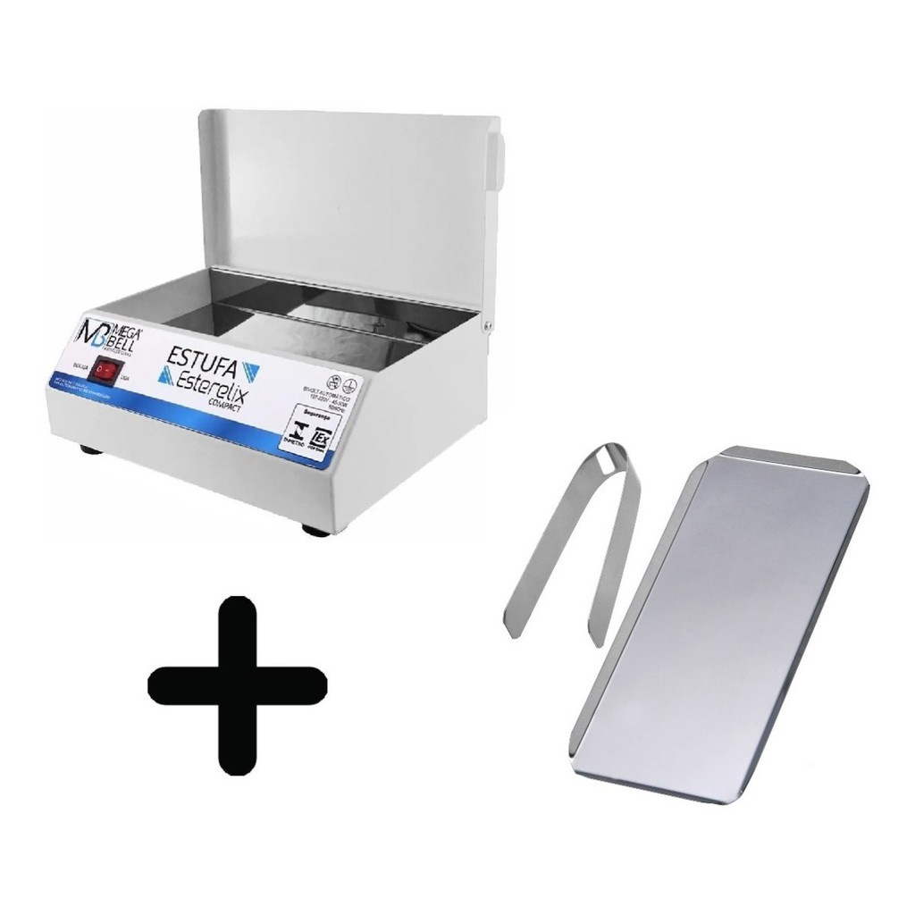 Kit Estufa Esterilizador Manicure Pedicure + Bandeja Pinça Extra a em Oferta na Shopee