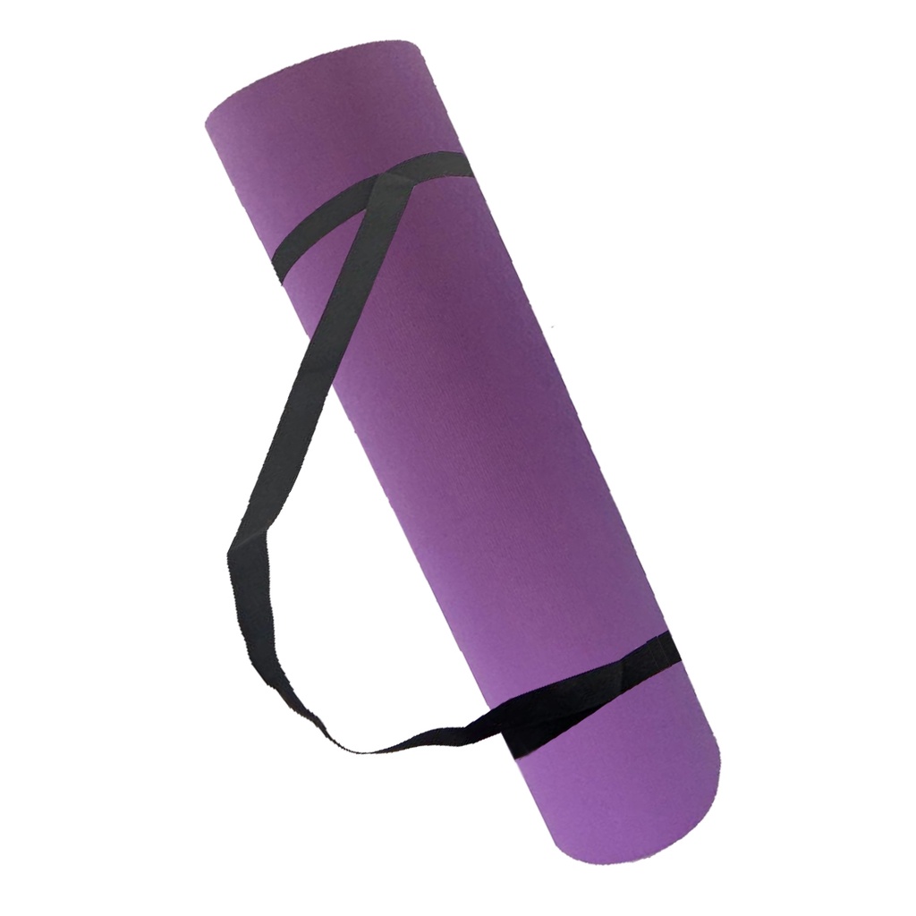 Tapete Colchonete para Yoga 5mm com Alça 170x60cm Rythmoon Roxo