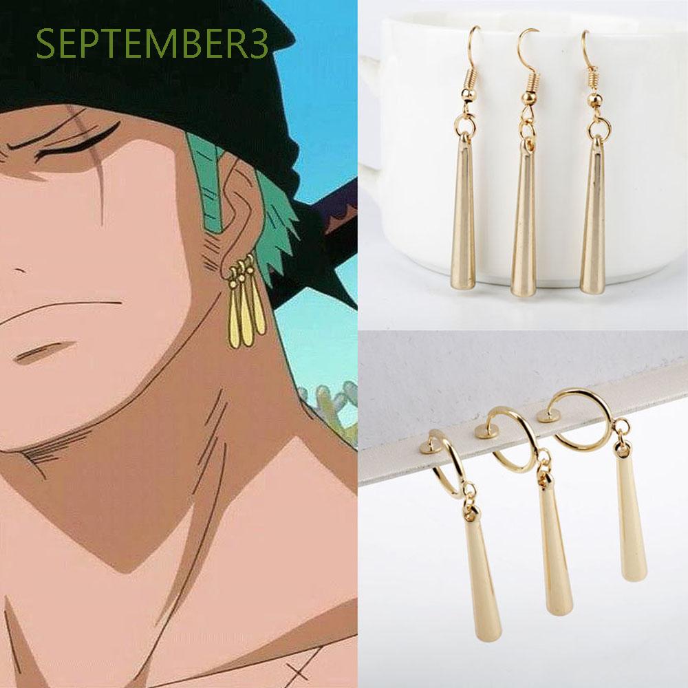 brinco roronoa zoro earring piercing one piece luffy