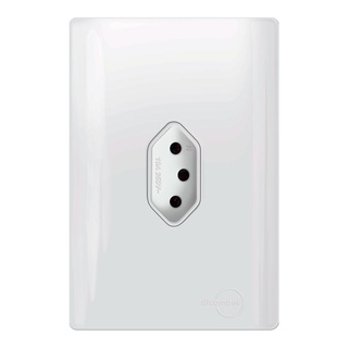 Tomada Unica de 20A Vertical Dicompel Novara Total White TW