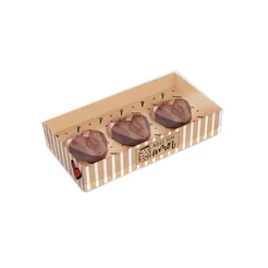 Caixa 3 Corações Lapidado 18g - 6 UN - Cromus - Rizzo