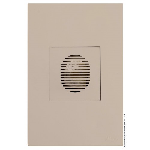 CAMPAINHA CIGARRA (SOM) 4X2 -  RECTA AREIA SATIN FOSCO