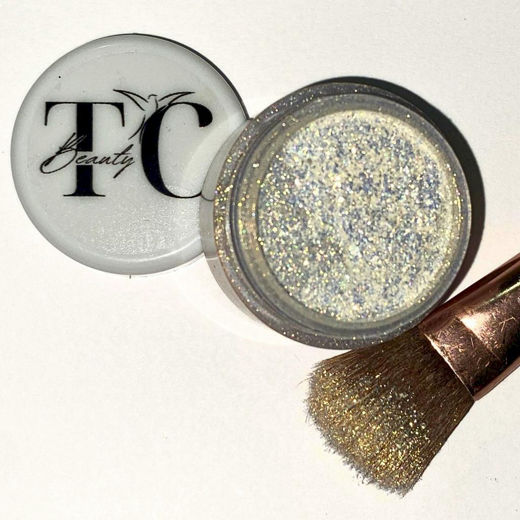 Pigmento Premium - Areia Dourada / Pigmento em pó Reflect Glitter Asa de borboleta Brilho Gliter Sombra - TC BEAUTY