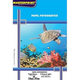 Papel Foto Adesivo 100 Folhas A4 Glossy 80g - Masterprint