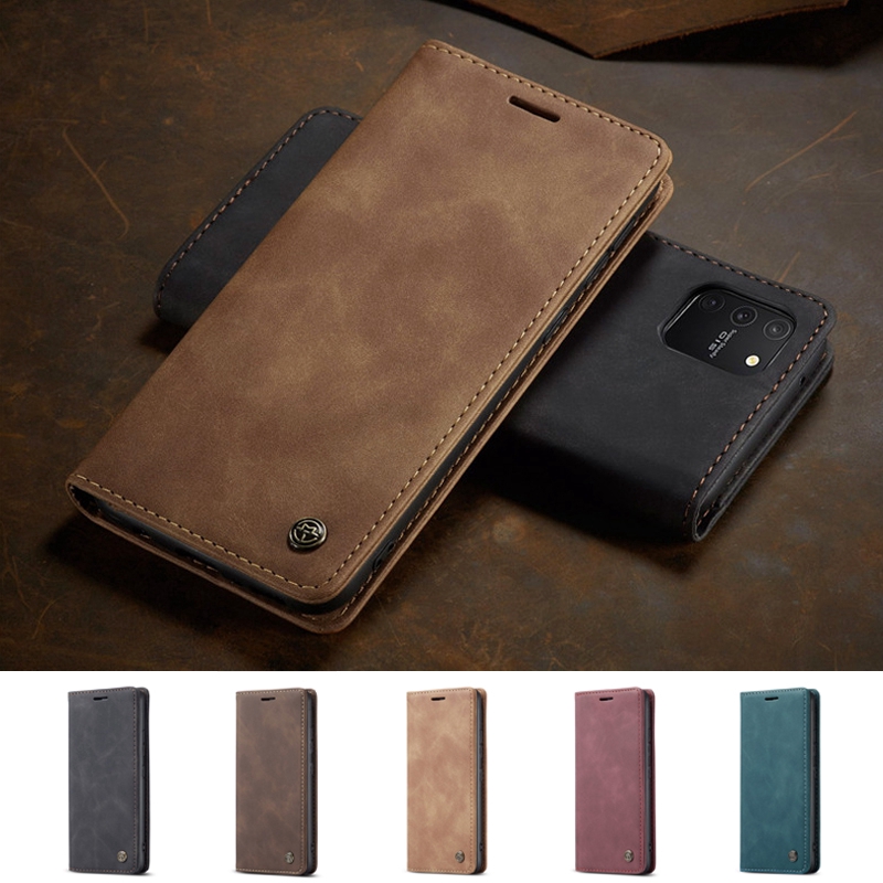 Capa Carteira De Couro Com Flip Para Samsung Note 10 Lite S10 A71 A51 A41 A31 A21s M31 M30s M21 A50 A50s A30s