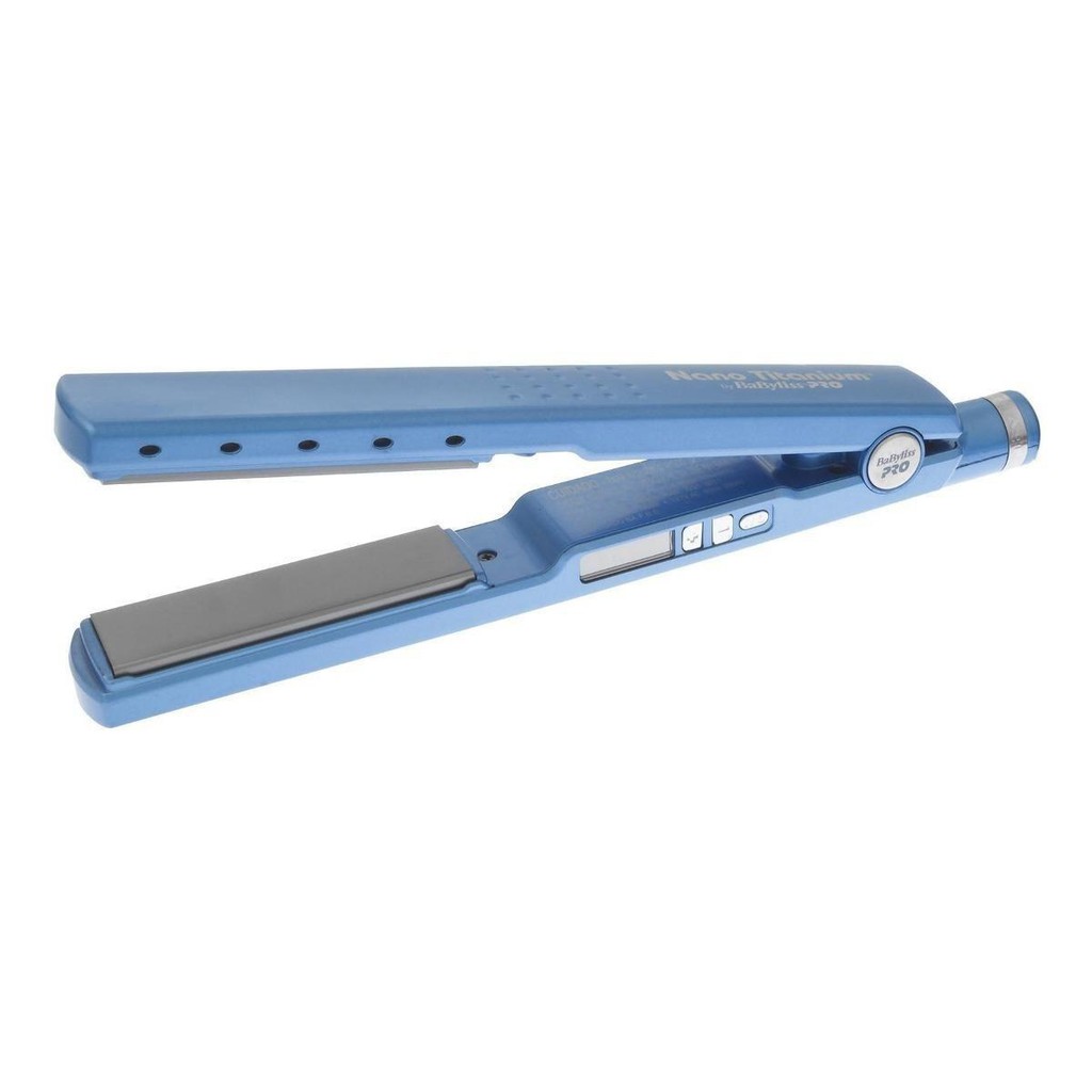 Prancha De Cabelo Babyliss Pro Nano Titanium 2091 Babnt2091tbr Azul 110v