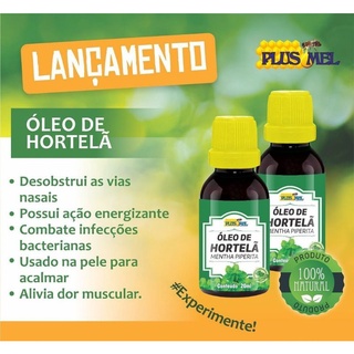 Óleo De Hortelã 20ml Plus Mel