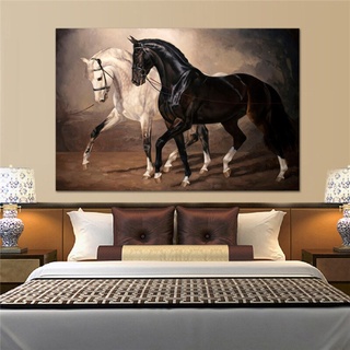 Quadros Decorativos Para Parede Cavalos Selvagens Paisagem painel Único 60x40cm