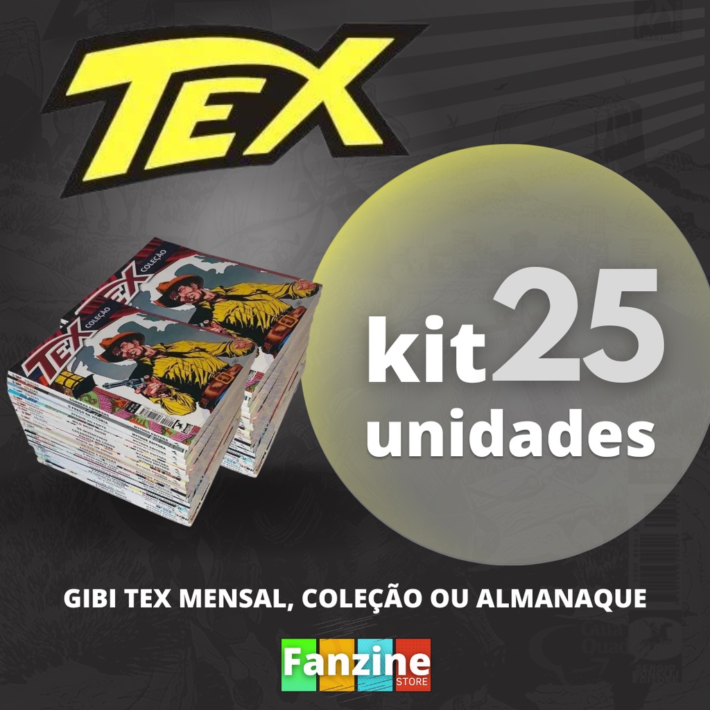 Kit 25 Hqs Gibi Tex Mensal, Coleção Ou Almanaque