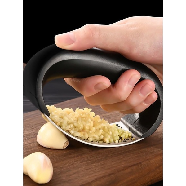 Amassador Espremedor Triturador De Alho Manual De Inox