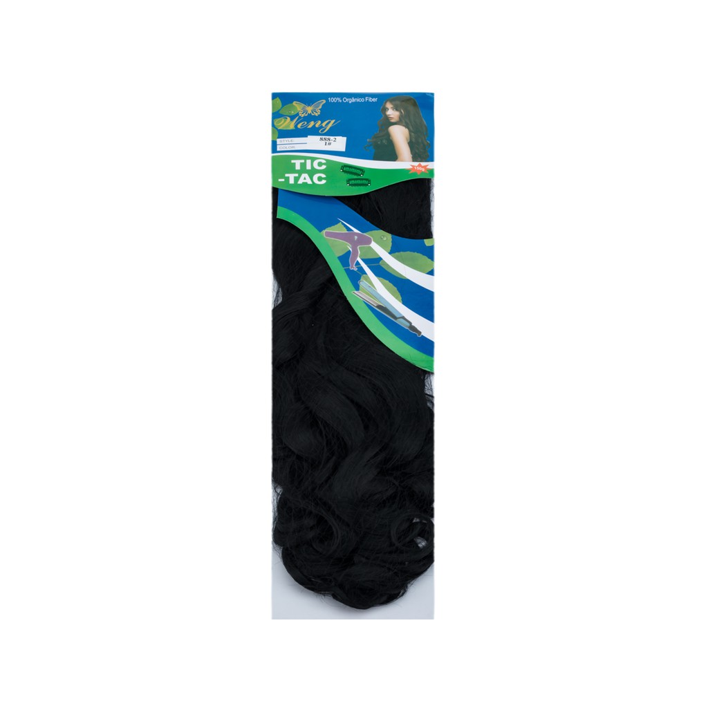 Cabelo 100% Organico em 1 Tela com tic-tac - Ondulado