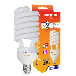 Lampada Fluorescente Espiral 33W 220V 6400K Luz Branca