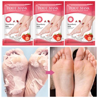 Kit Especial 3 Pares Meias Esfoliantes Morango - Efero