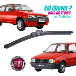 Palheta Limpador Parabrisa Fiat Uno / Mille 1995 a 2013 PROMOÇÃO SHOPEE