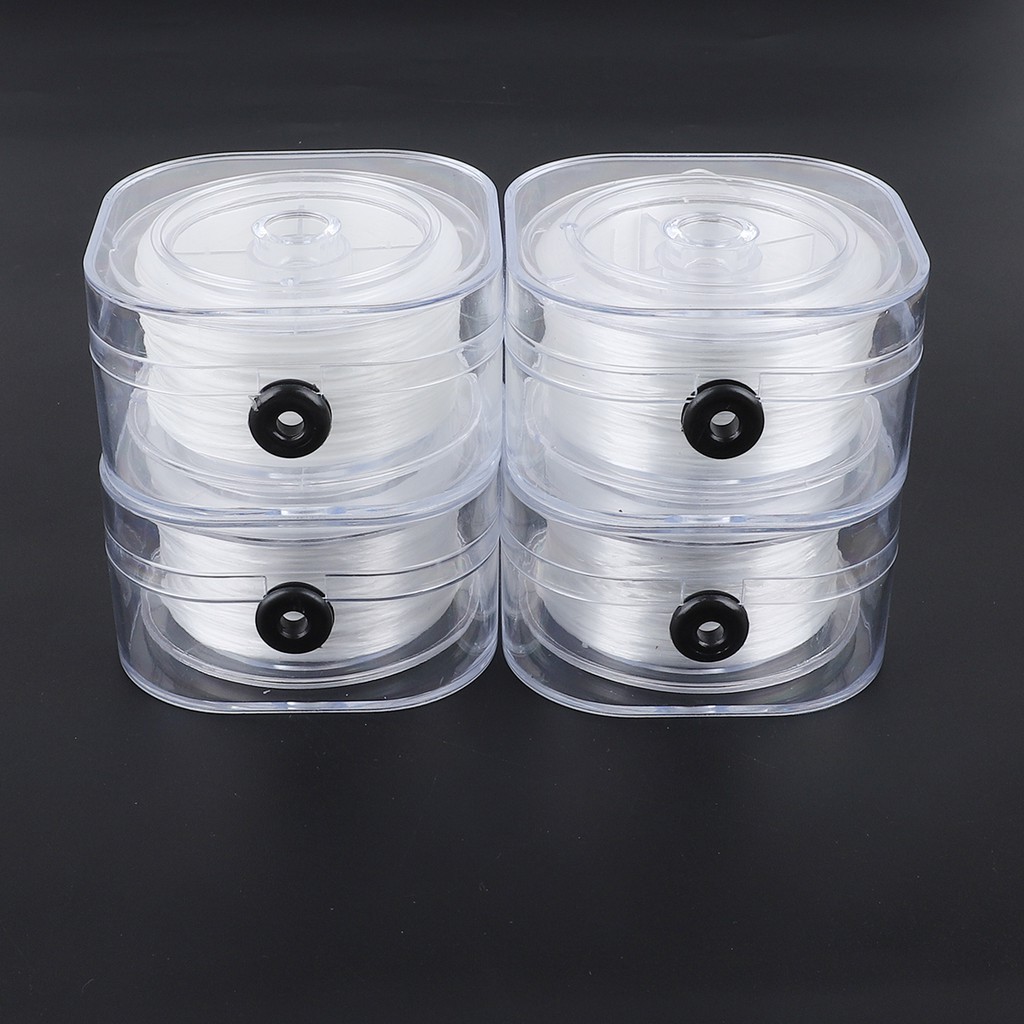 0.2mm/0.6mm/0.8mm/1mm DIY Cristal Miçangas Estiramento Fio Elástico Com Caixa 30-200M/Rolo Linha De Forte Cabo De Corda