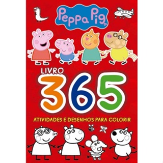 Peppa Pig Livro 365 Atividades e Desenhos para Colorir em Oferta na Shopee