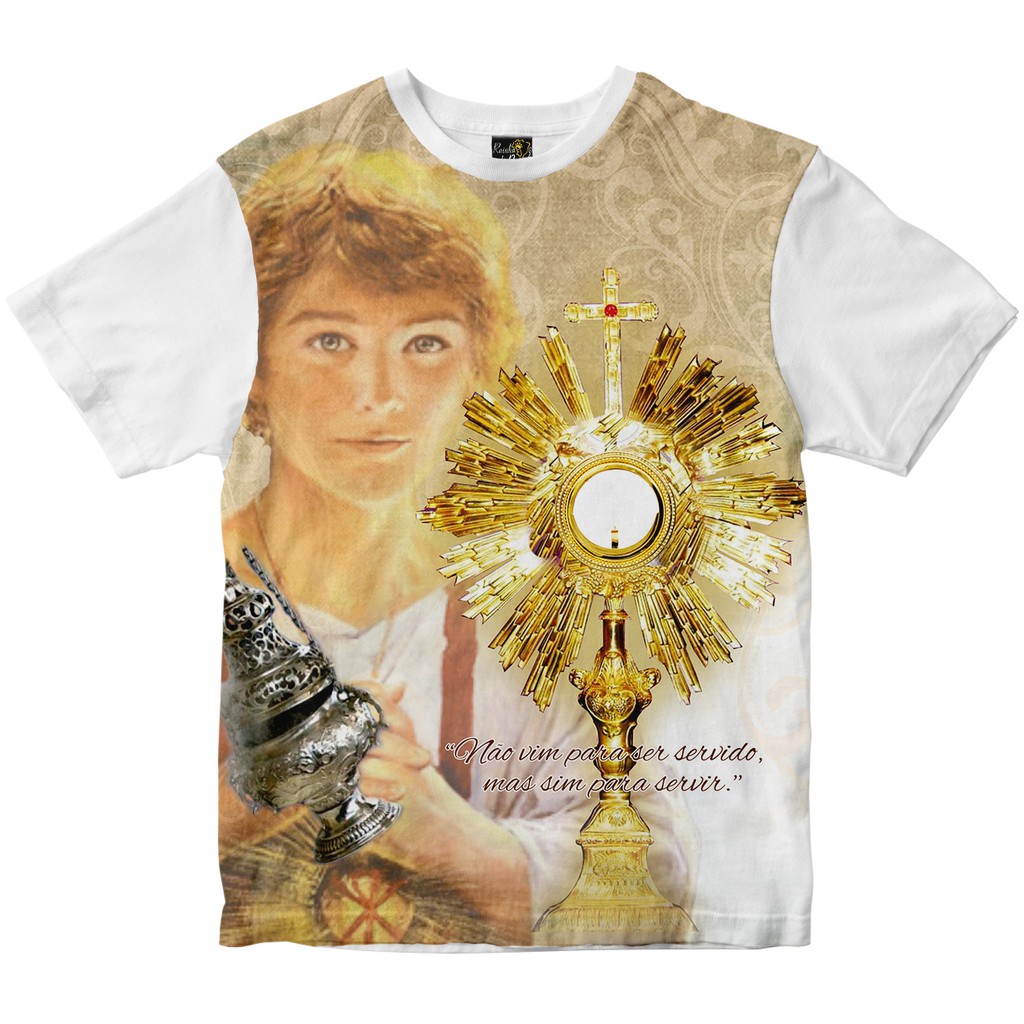 Camiseta São Tarcísio Rainha do Brasil Branca
