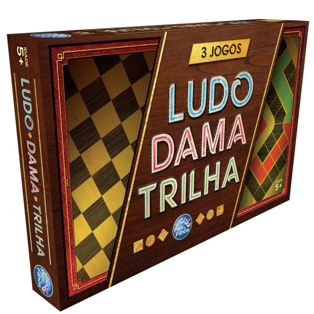 Jogo De Tabuleiro Dama Trilha Ludo Shopee Brasil 3908