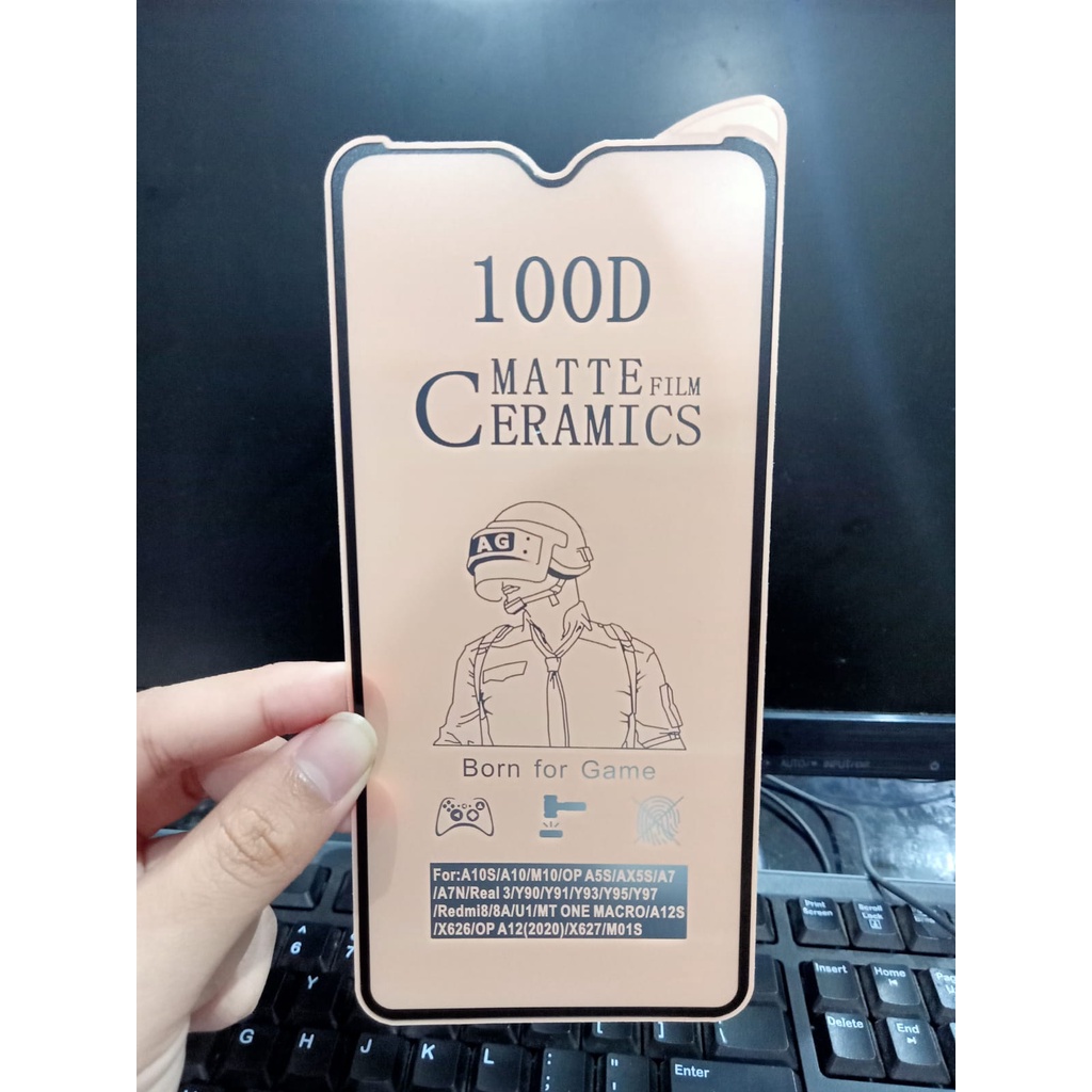LAYAR CMF Cerâmica Fosca Oppo A7 F9 A5S A11K A12 Tela Cheia Anti-Riscos Óleo