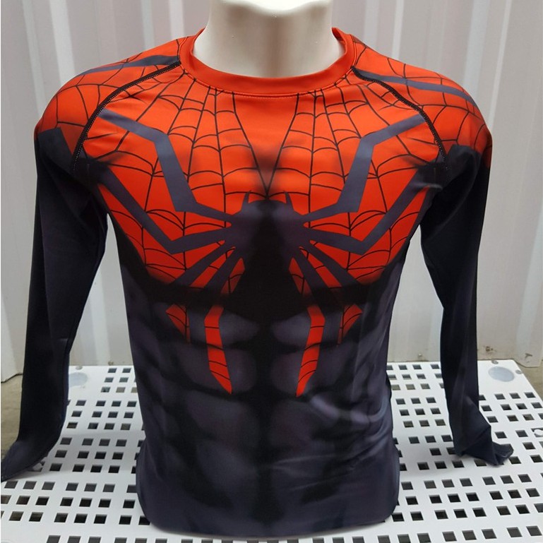Camisa Compressão Homem-Aranha Superior Manga Longa | Shopee Brasil