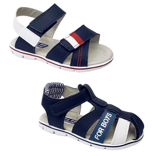 2 Pares Sandálias Infantil Masculina Confortável Papete Velcro