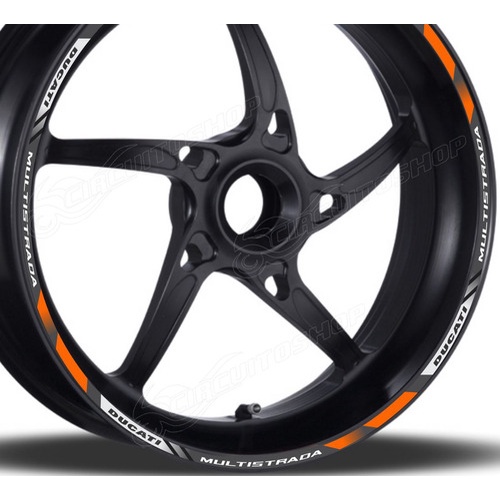 Friso Adesivo Refletivo D7 Roda Moto Ducati Multistrada