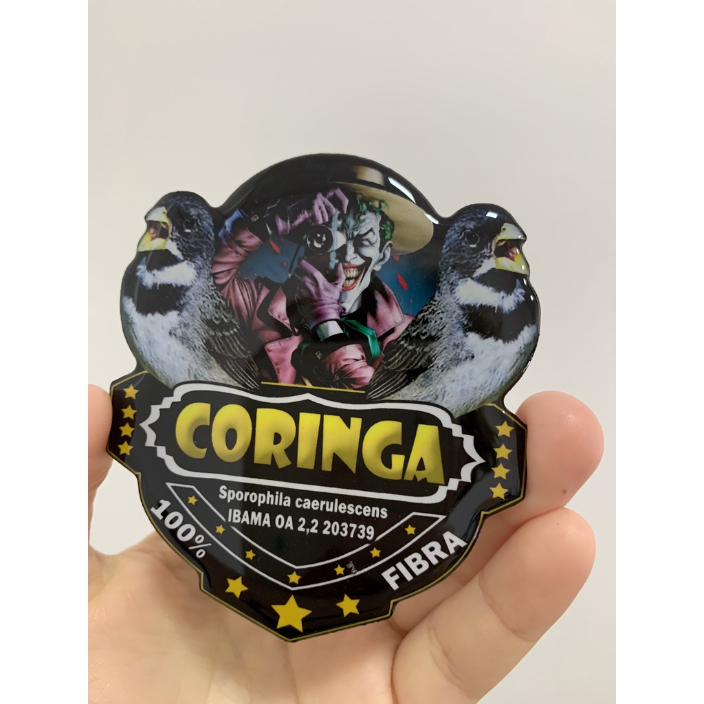 Placa de gaiola para pássaro personalizada resinada; coringa, placa para coleiro, placa de trinca ferro, placa de azulão, placa de curió, placa de tiziu, placa para galo de campina, placa para bigodinho, placa para sibite, placa para todas espécies