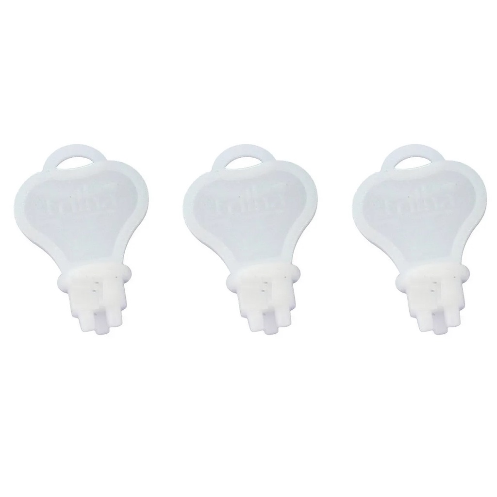 Kit Chaves 3 pontas p/ Toalheiro Saboneteira Porta Rolão 3un em Oferta na Shopee