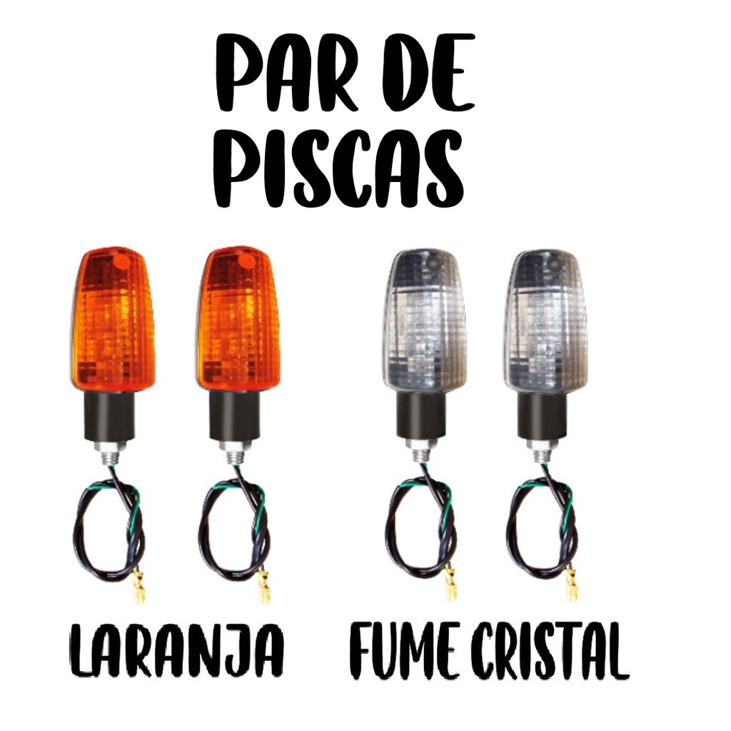 Par Piscas Cg 150 Titan / Cb 300 / Xre 300 / Cbx 250 Twister GVS em Oferta na Shopee