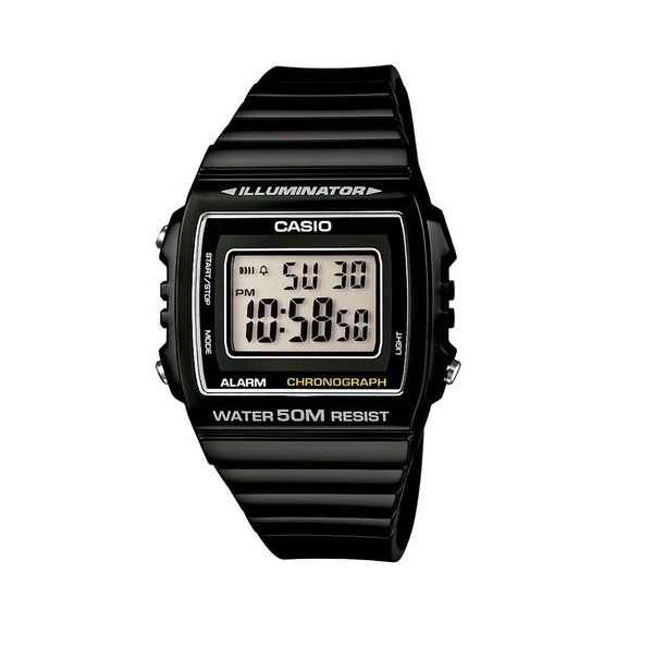 Relógio Masculino Casio Digital Preto A Prova D'Água Garantia de um ano Original Presente Moda Gift Aniversário Tendência Estilo Homem Esposo Marido Namorado Pai Barato W-215H-1AVDF