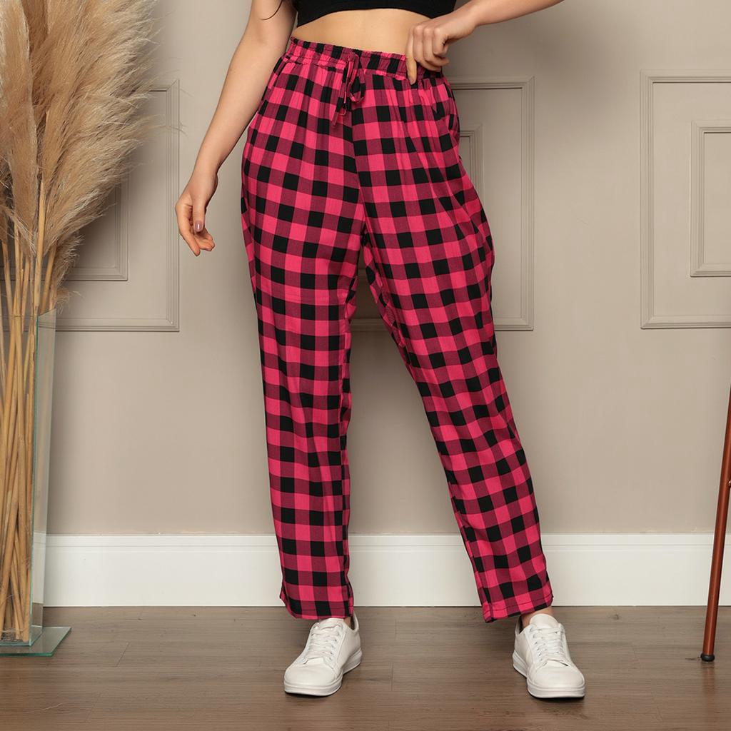 calças novas feminina com bolsos de viscose estampado verão leve e confortável em Oferta na Shopee