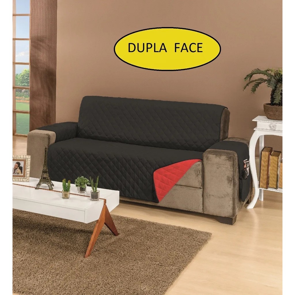 Protetor Sofá Retrátil 3 Lugares King Dupla Face Capa de 1,80 M | Shopee  Brasil