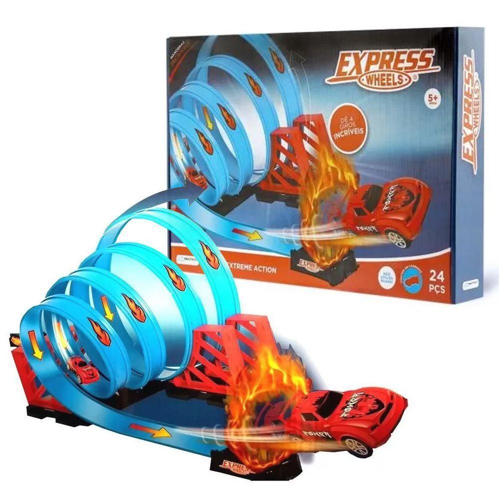Pista de Corrida Multikids Br1019 Extreme Action Track Set 360º 24 Peças em Oferta na Shopee