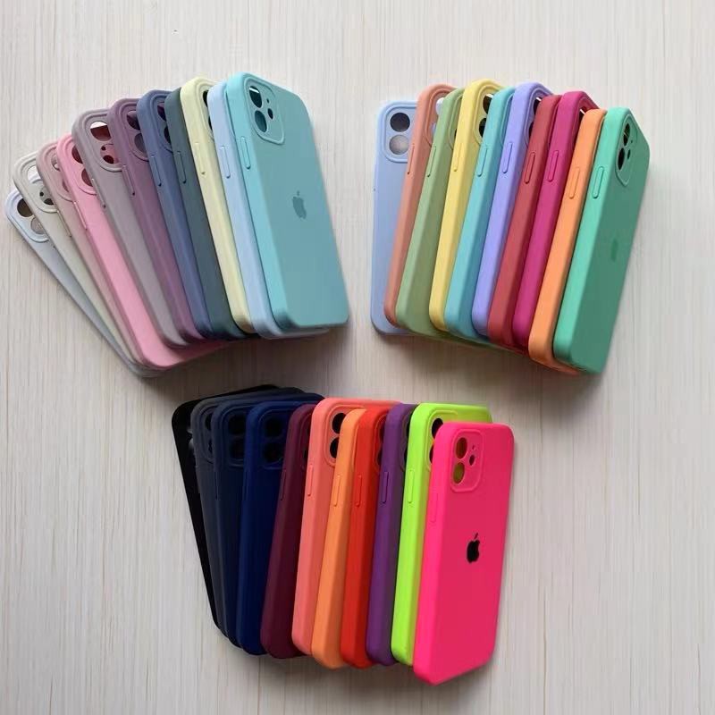 Capa Proteção Câmera Aveludada Fechada estilo quadrada iPhone 12