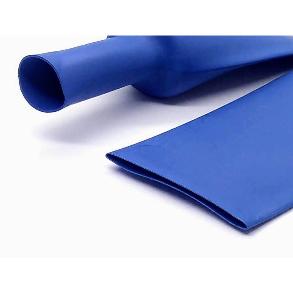 Espaguete Isolante Tubo Termo Retrátil 30mm Azul 5 Metros