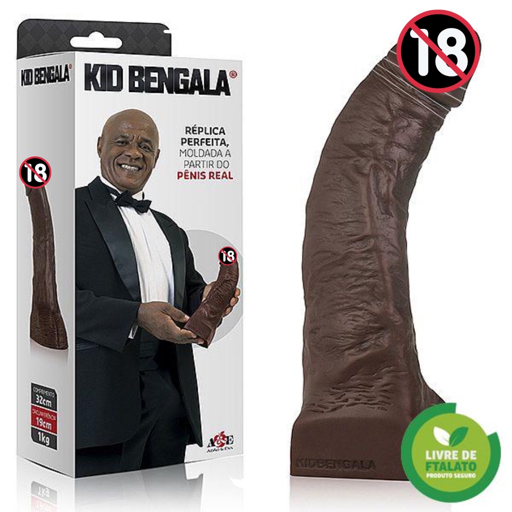 Kid Bengala - Réplica moldada a partir do Pênis real 26cm